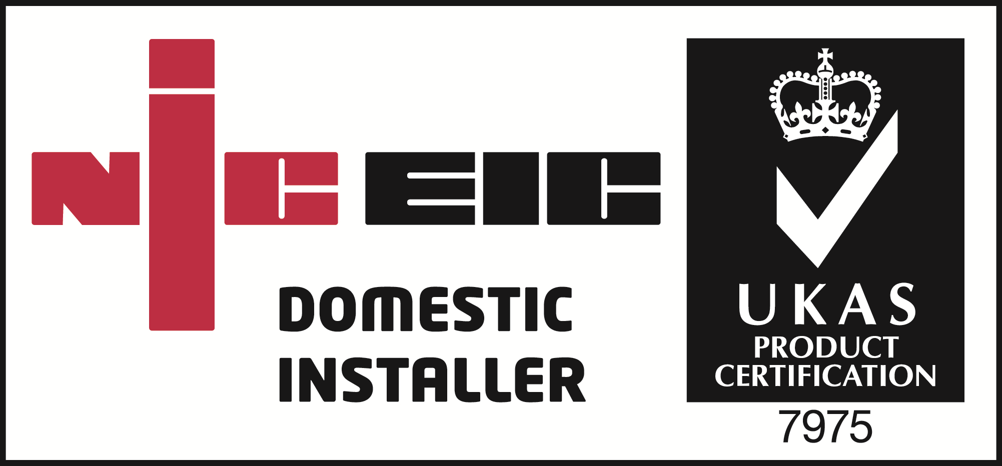 NIC EIC Domestic Installer UKAS Product Certification Logo